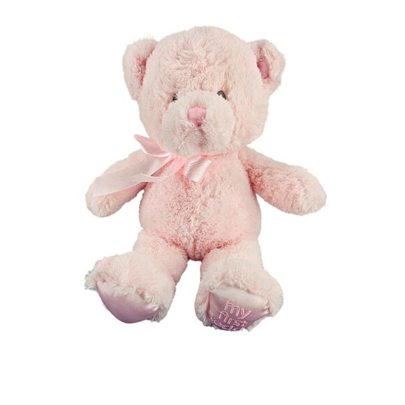 Gund My First‎ Teddy Bear Stuffed Animal - Pink Plush Bear 15" - Picture 1 of 11